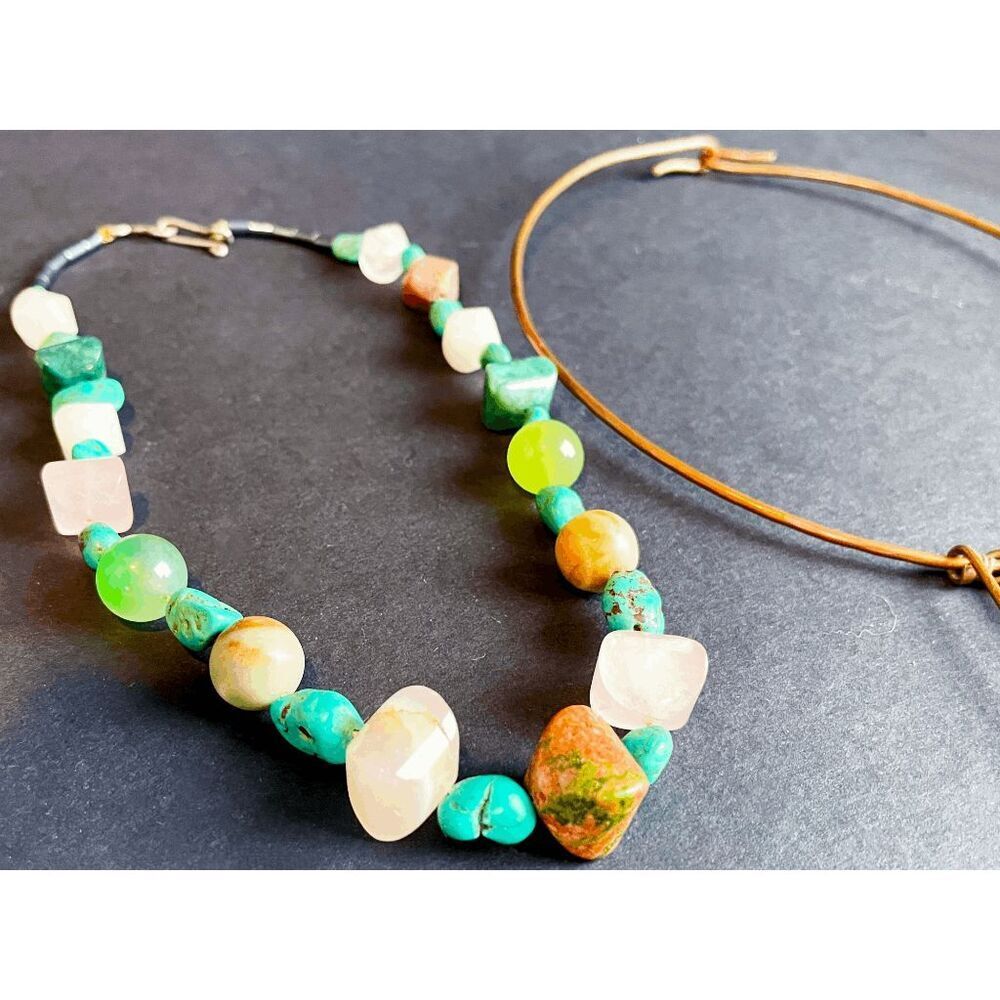 Artisan Handmade Chunky Turquoise Necklace